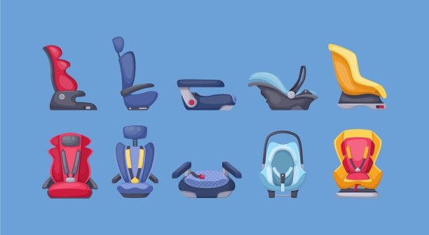 适合不同年龄段的婴儿汽车安全座椅0123图片下载