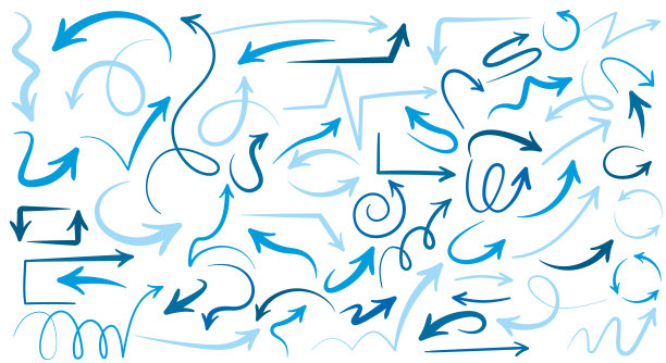 一组手绘箭头图片下载