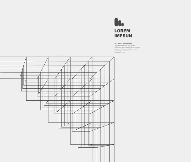 抽象几何简洁性线条结构图案小册子背景图片下载