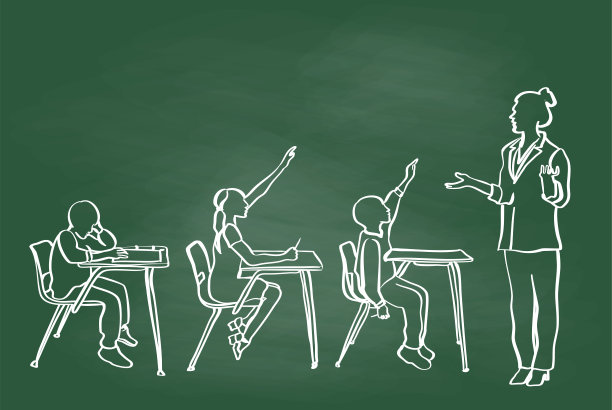 回答问题课堂黑板图片下载