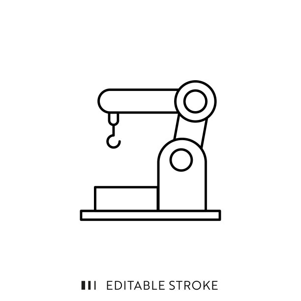 机械臂图标与可编辑的描边和像素完美。图片下载