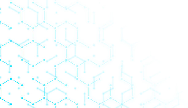 科学分子十六进制背景图案图片下载