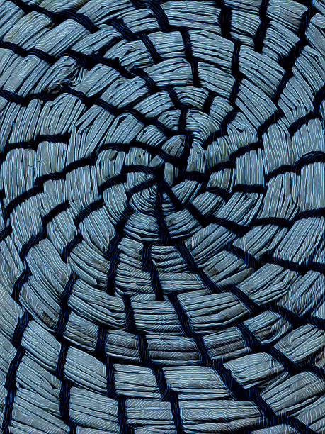 圆篮编织图案和淡蓝色设计图片下载