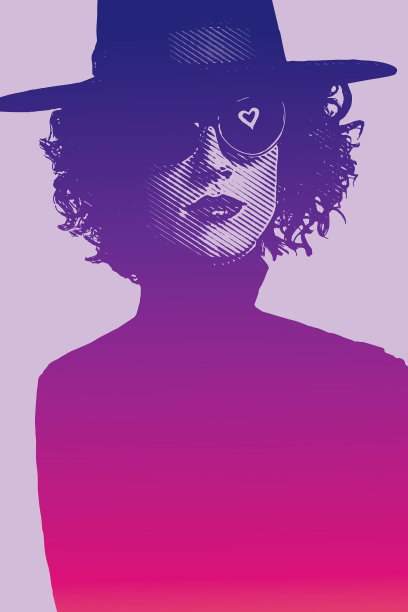 戴着帽子和太阳镜的漂亮迷人的女人图片下载