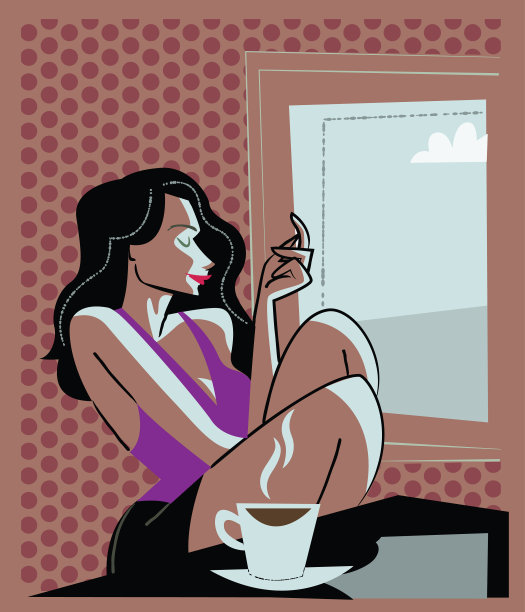 放松的女孩图片下载