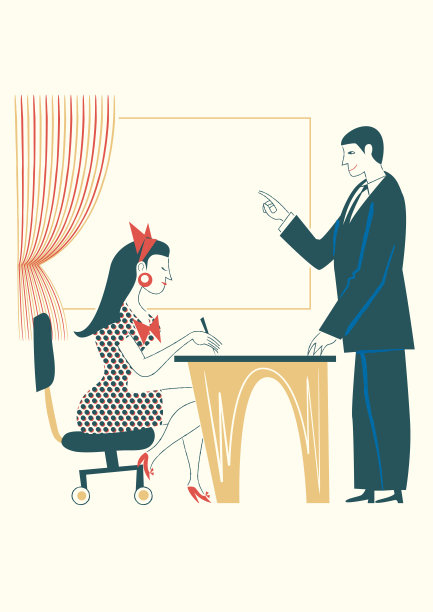 他的秘书和他的老板在办公室图片下载