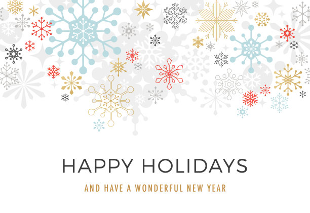 现代图形雪花假日背景图片下载