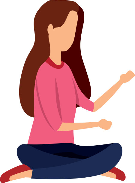 优雅的商人坐在莲花位置图片下载