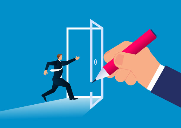 成功之门，巨人给商人一道门图片下载