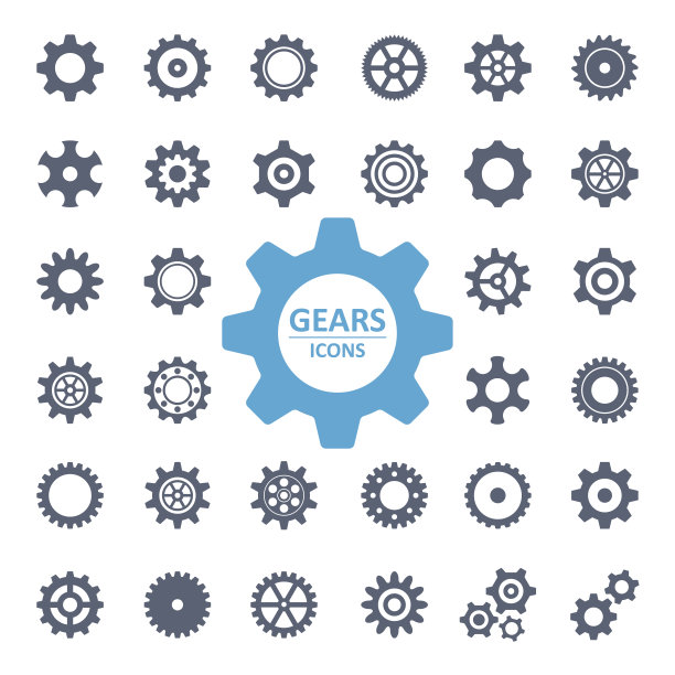 齿轮图标-插图股票插图图片下载