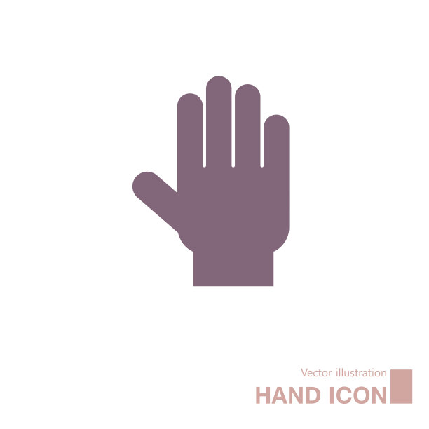 矢量绘制的手。图片下载