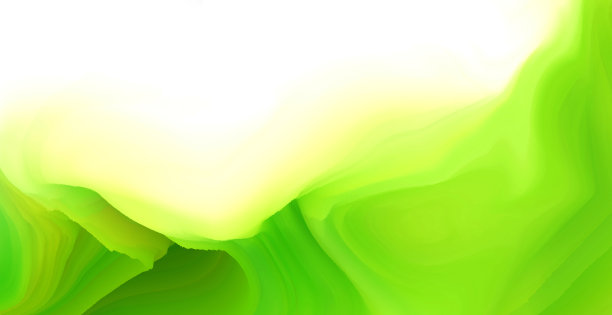 简单的3D抽象绿色和黄色背景图片下载