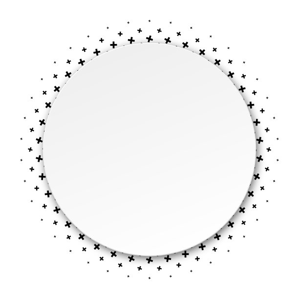 复制空间的顶部加形状圆形图案，径向大小梯度图片下载