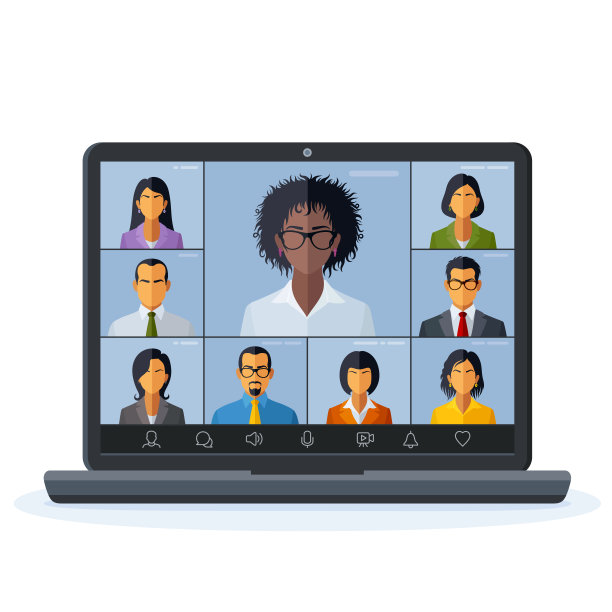 电子学习视频会议会议或网络研讨会图片下载