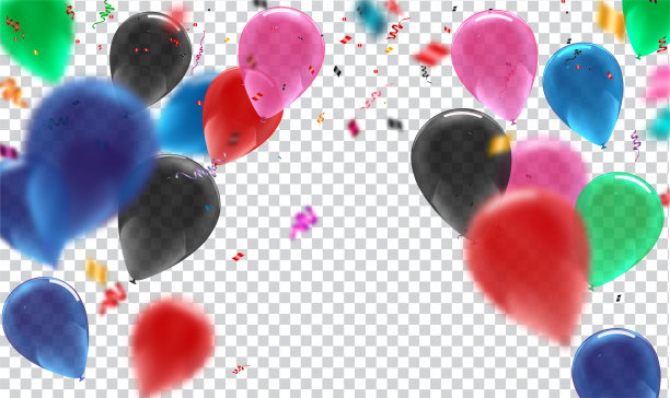 气球孤立在白色背景反射图片下载