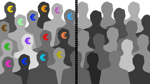 欧元的人分开图片下载