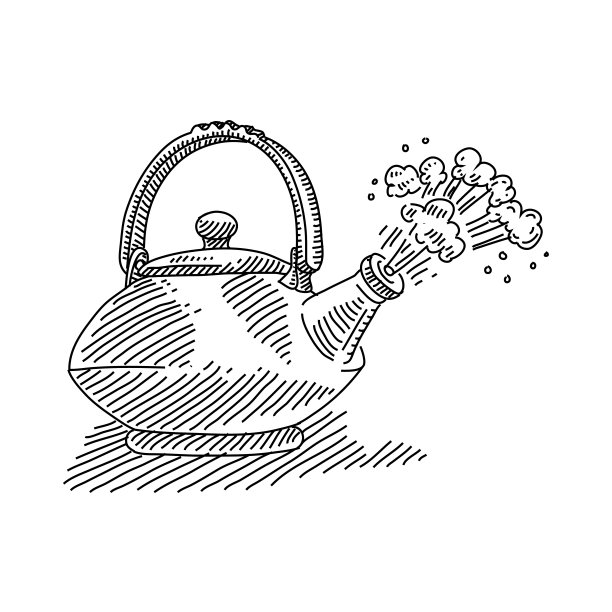 茶壶画图片下载