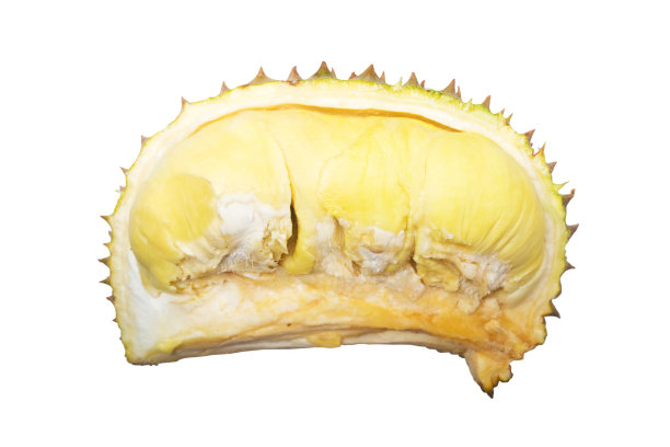 新鲜开放分离榴莲水果图片下载