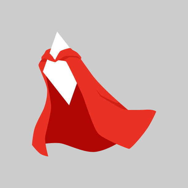 超级英雄披风上有空徽章或扁平标签图片下载