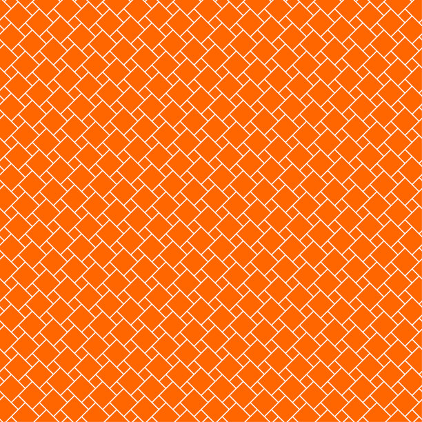 抽象无缝背景图案-橙色壁纸-矢量插图图片下载