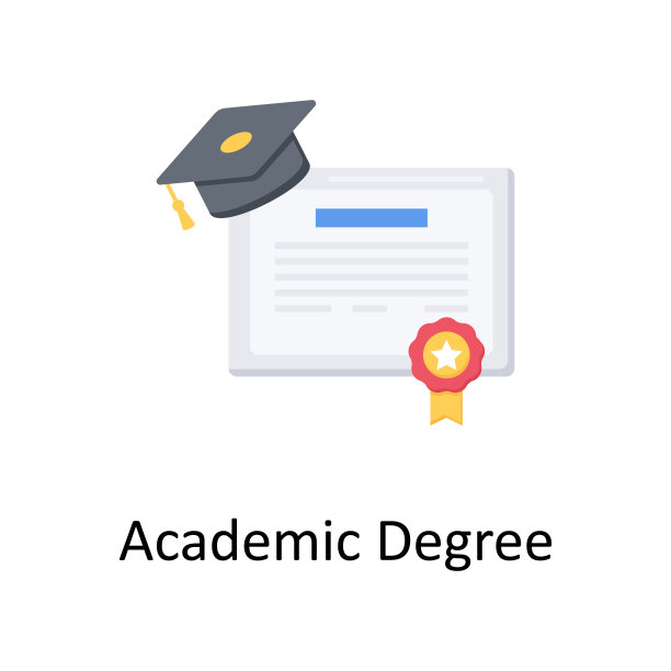 学位矢量平面图标网页孤立的白色背景EPS 10文件图片下载