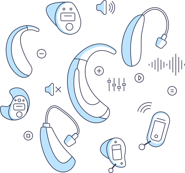 行不同的助听器图片下载