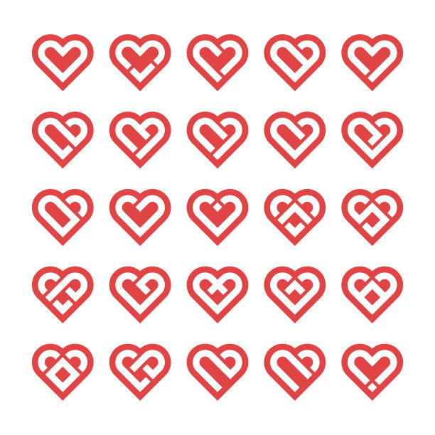 心形图标，爱心概念图片下载