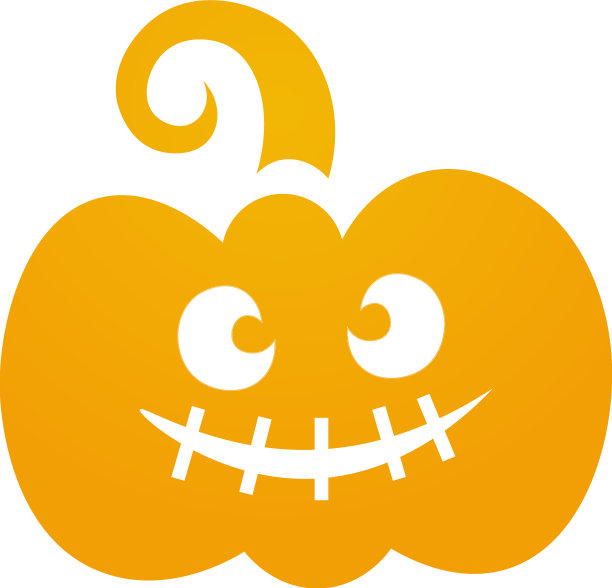 南瓜在白色背景上打印图片下载