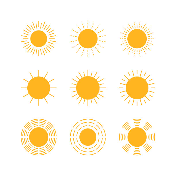 太阳图标图片下载