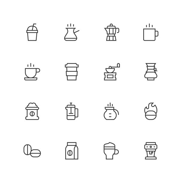 咖啡图标-独特-系列图片下载