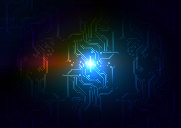 摘要矢量数字技术的未来背景设计理念与技术电路。抽象技术。插图矢量设计图片下载