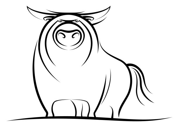 牛画线图片下载