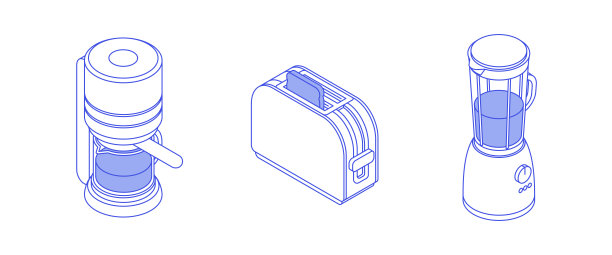 等距食品和饮料套装图片下载