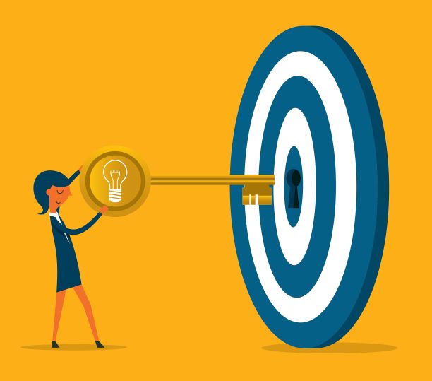 打开通往财富的大门——女商人图片下载