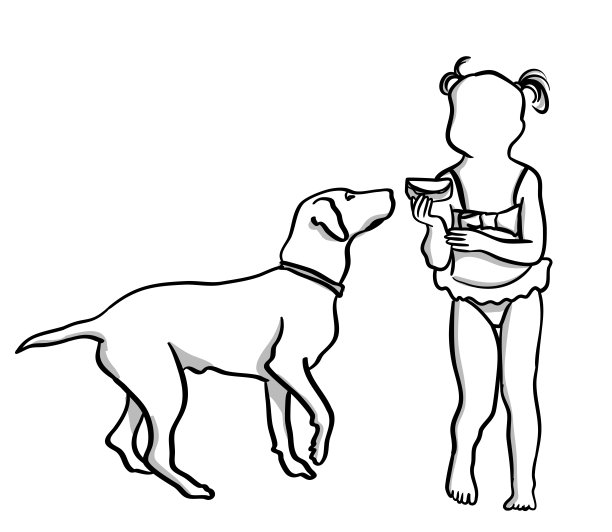 带狗的女孩图片下载