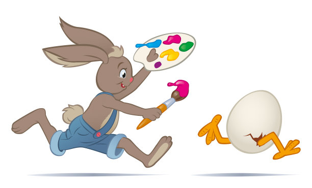 Easterbunny追逐蛋图片下载