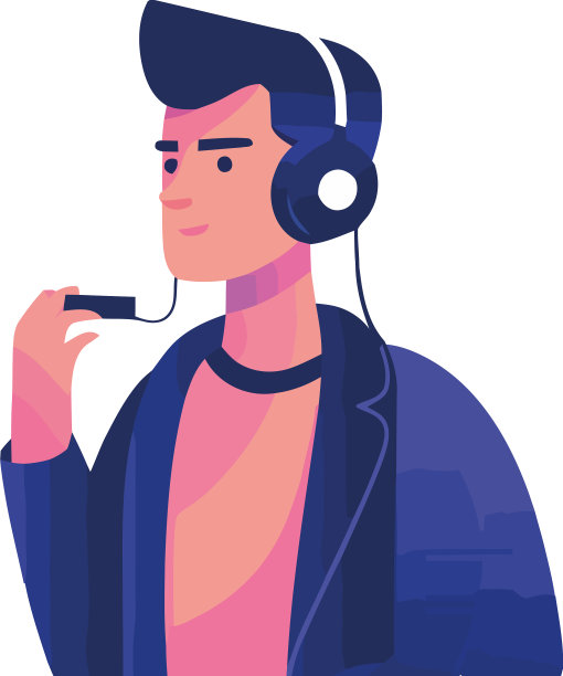 戴耳机的男人图片下载