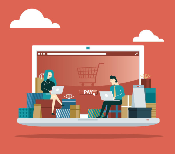 网上商店买家购物-笔记本电脑图片下载