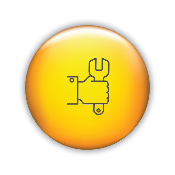 细线图标在闪亮的按钮-燃料工业图片下载