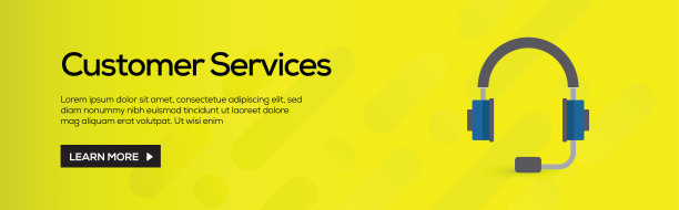 客户服务平面网页横幅图片下载