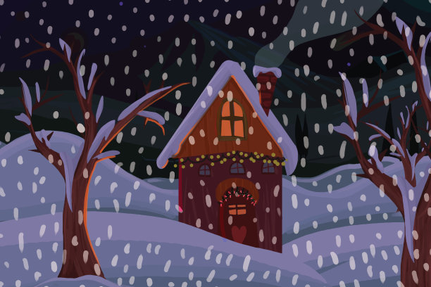 除夕夜寂寞的房子图片下载