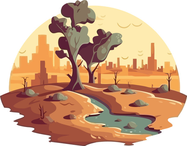 秋天的风景有森林的剪影图片下载