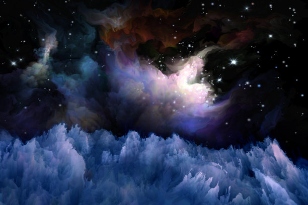 彩色的外太空图片下载