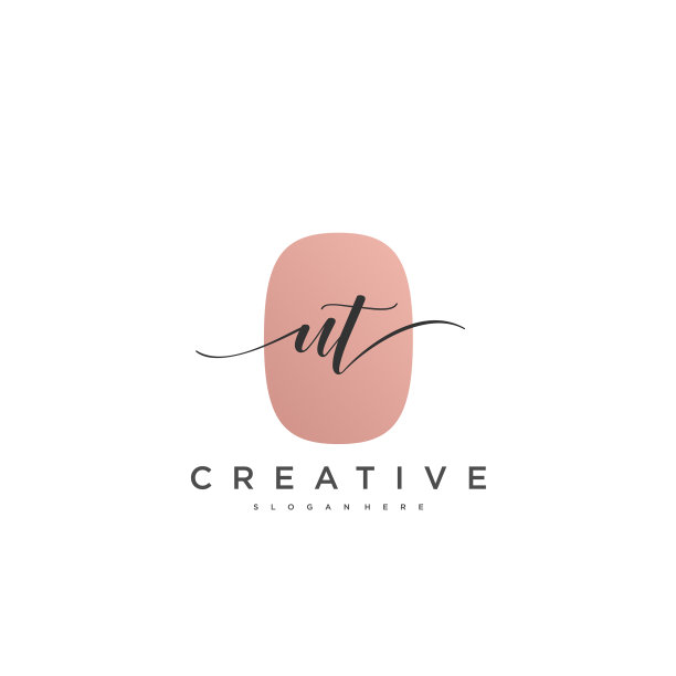 Ut最初的手写极简几何标志图片下载