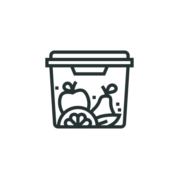 食品储存容器线图标图片下载