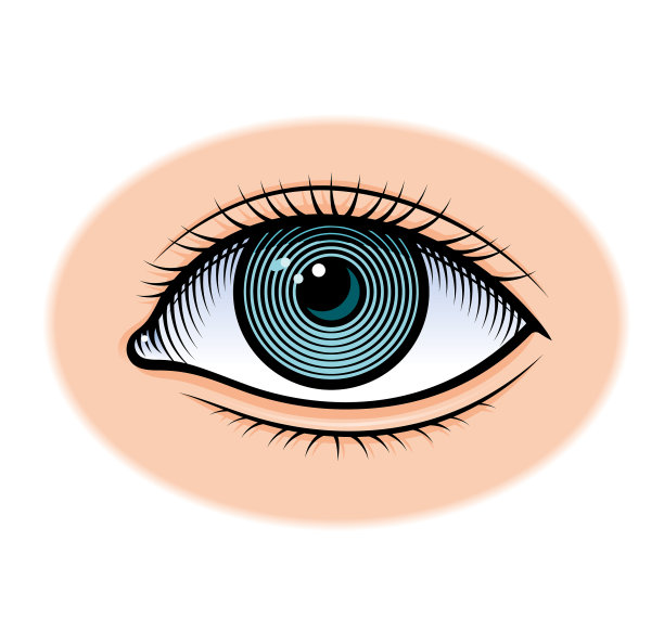 雕刻蓝眼睛插图图片下载