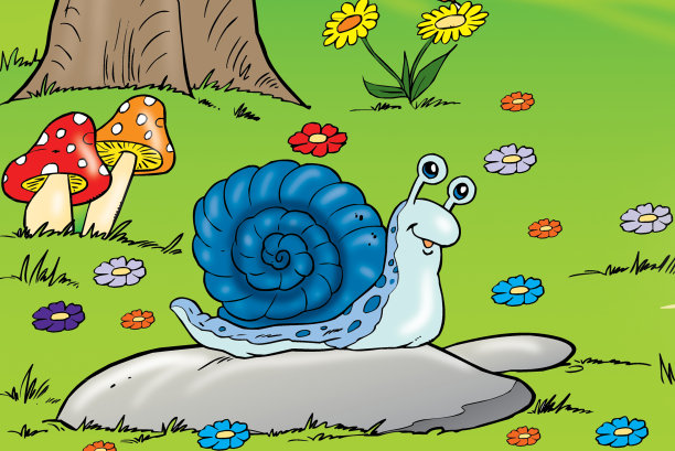 卡通可爱的蜗牛图片下载