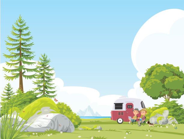 在森林里过周末。图片下载