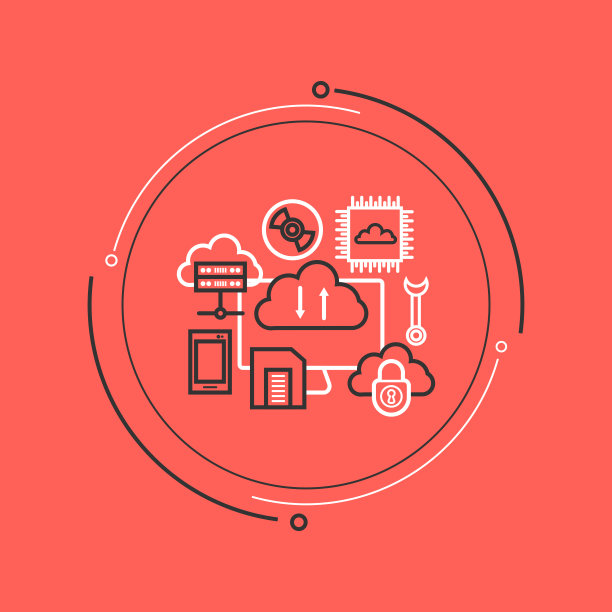 云技术细线插图图片下载