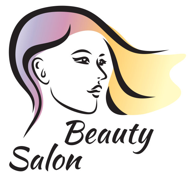 美容院的概念。标志设计。图片下载